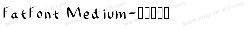 FatFont Medium字体转换